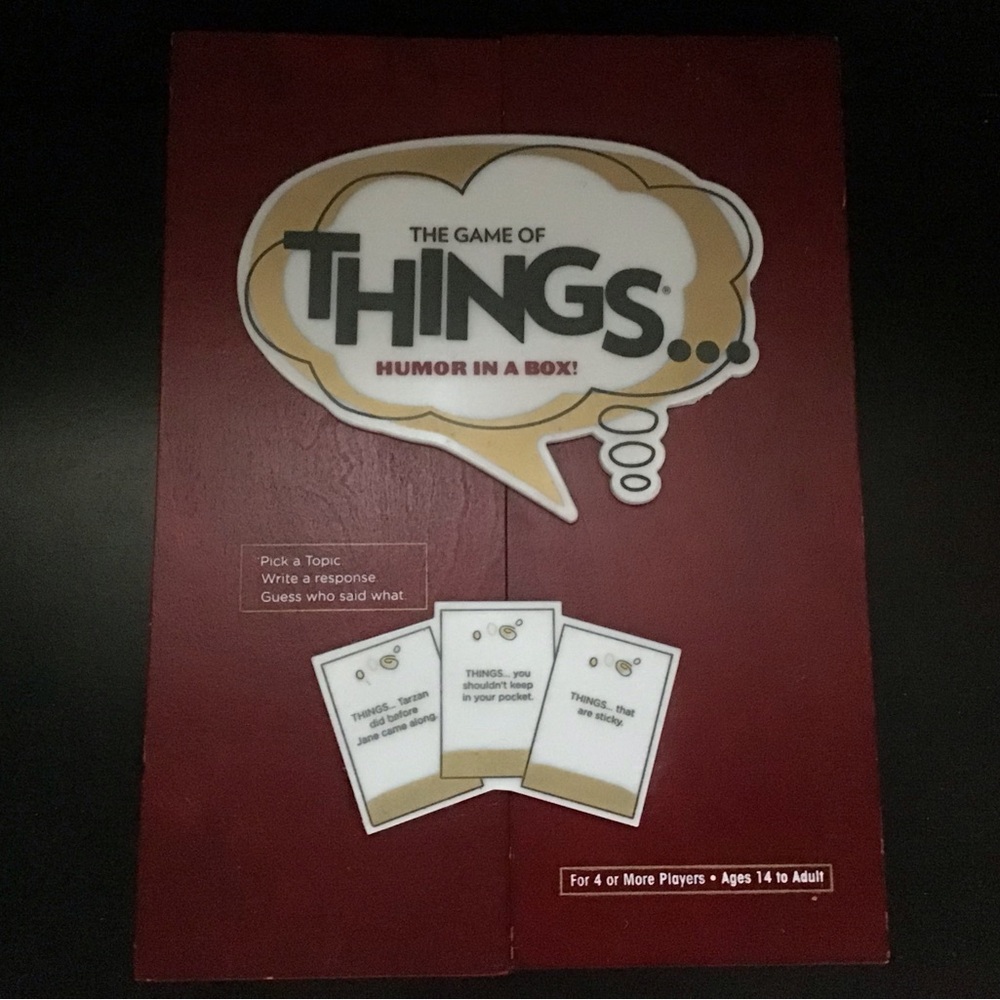 Red Card Game of Things with Creative Play